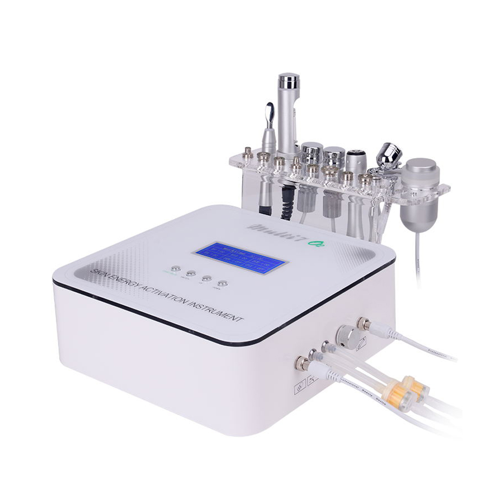 Multi-Functional Beauty Equipment 7 IN 1 Mesotherapy Dermabrasion Face Lift RF Cold Hammer Injector Micro Current Facial Machine