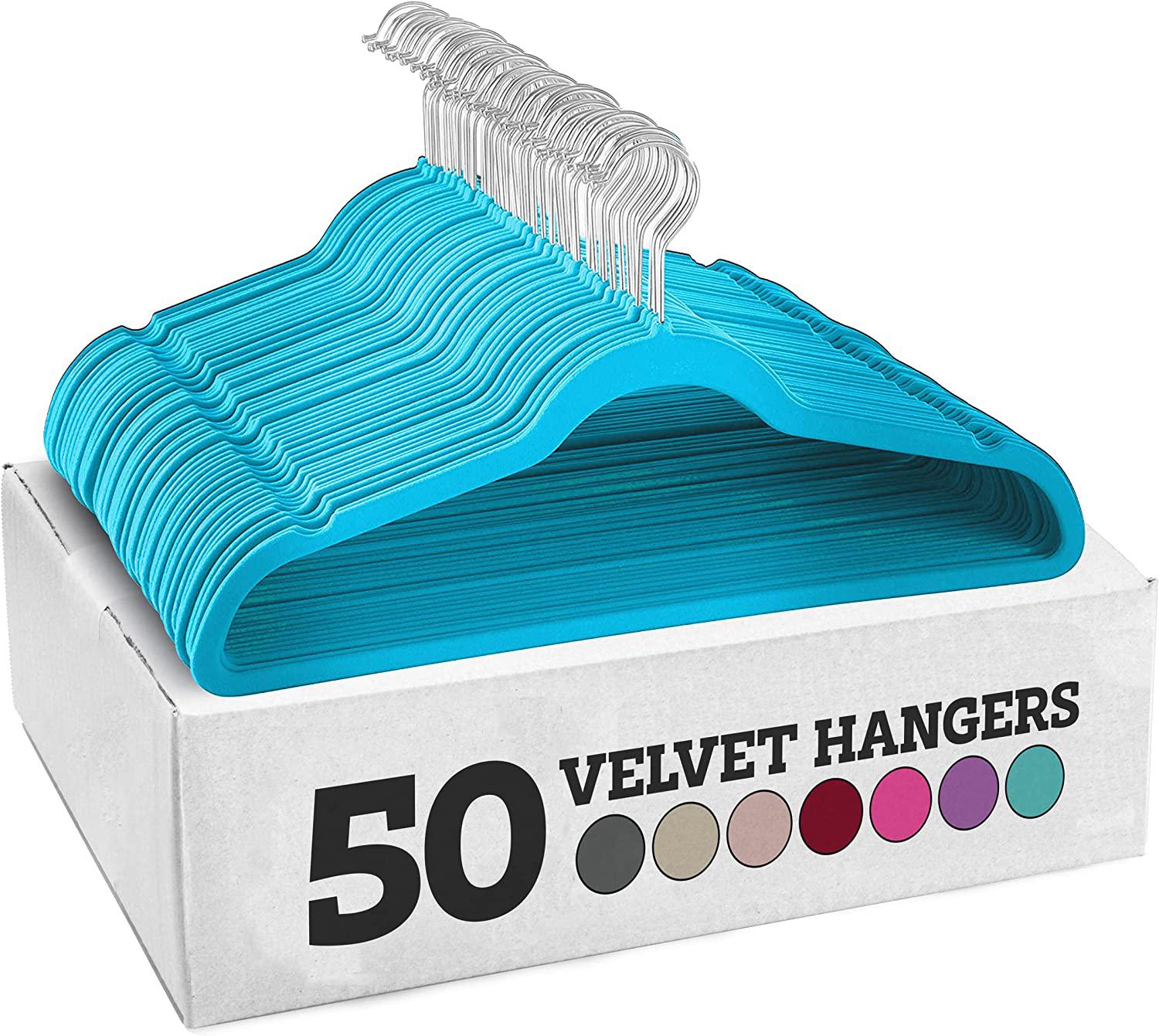 Premium Velvet Hangers Non Slip Durable 50 Pack Clothing Racks30797911427715