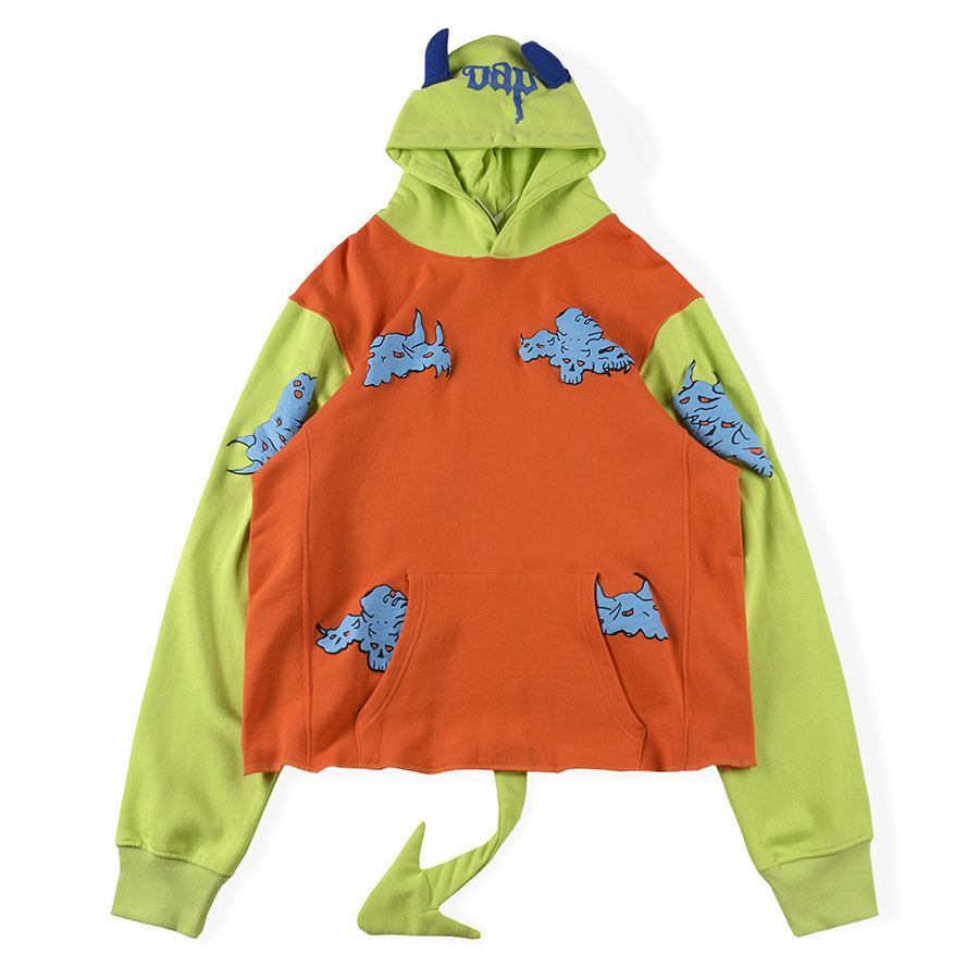 Men Women Hoodie Sweaters Europe and The United States Trippie Redd Demons At Play Cotton Stitching Horn Tail Spoof Pullover, Orange
Men Women Hoodie Sweaters Europe and The United States Trippie Redd Demons At Play Cotton Stitching Horn Tail Spoof Pullover, Orange