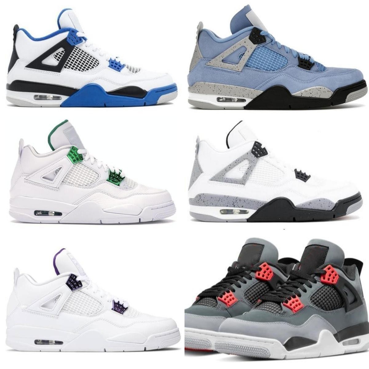 Men Women Basketball Shoes Jumpman 4 4s Shimmer NEUTRAL GREYBLANG Black Cat Union Taupe Haze Desert Moss TAUPE HAZE White Oreo GUAVA ICE Pure Money Q01
Men Women Basketball Shoes Jumpman 4 4s Shimmer NEUTRAL GREYBLANG Black Cat Union Taupe Haze Desert Moss TAUPE HAZE White Oreo GUAVA ICE Pure Money Q01