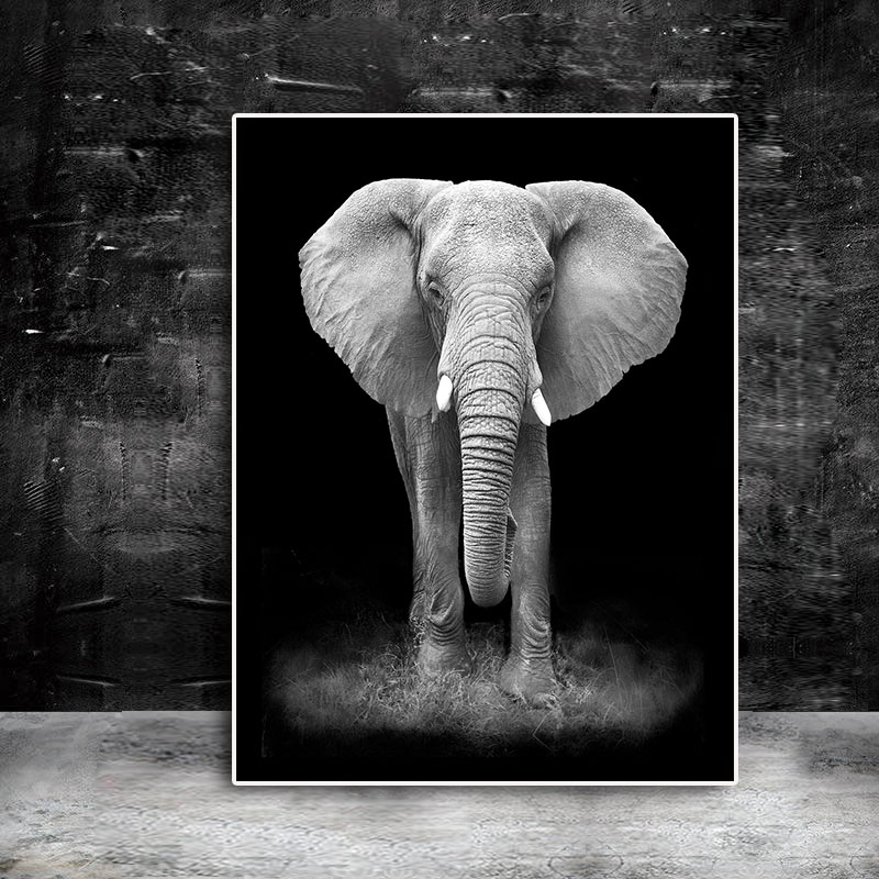 Painting Wild Animals Black and White African Elephant Canvas Painting Posters and Prints Modern Wall Art Picture Living Room Cuadros
Painting Wild Animals Black and White African Elephant Canvas Painting Posters and Prints Modern Wall Art Picture Living Room Cuadros