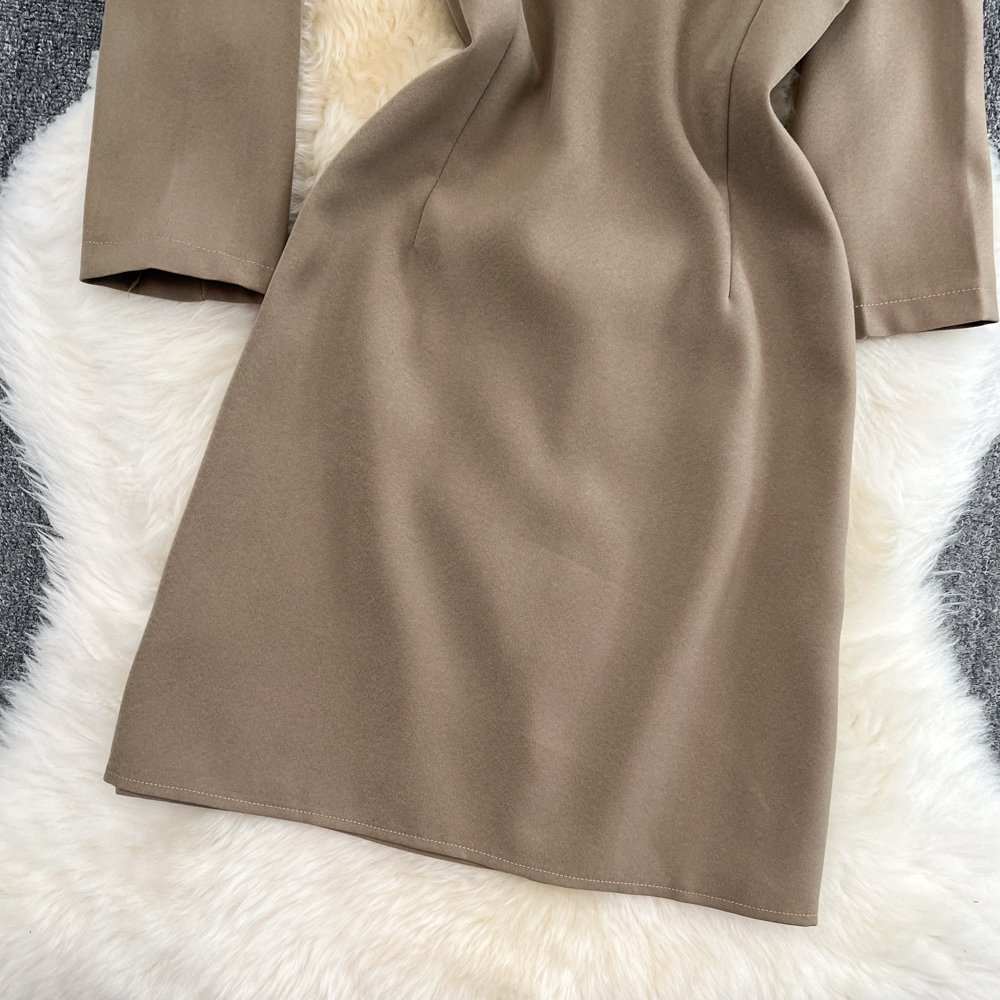 High level sensation Street two-piece suit dress womens spring and autumn new fashion high waisted short coat suspender