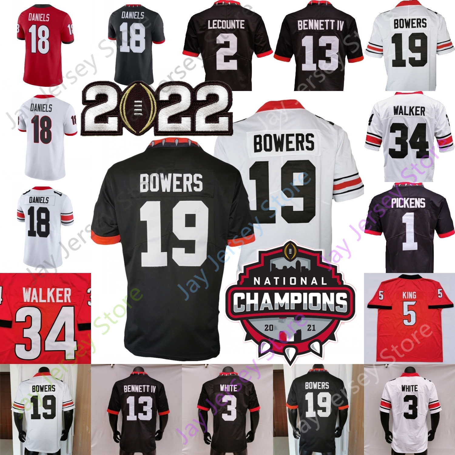 Herschel Walker Football Jersey NCAA College Stetson Bennett IV Kendall Milton Kenny McIntosh Smith Edwards McConkey Mitchell Starks Beck Bowers Pickens, White with patch
Herschel Walker Football Jersey NCAA College Stetson Bennett IV Kendall Milton Kenny McIntosh Smith Edwards McConkey Mitchell Starks Beck Bowers Pickens, White with patch