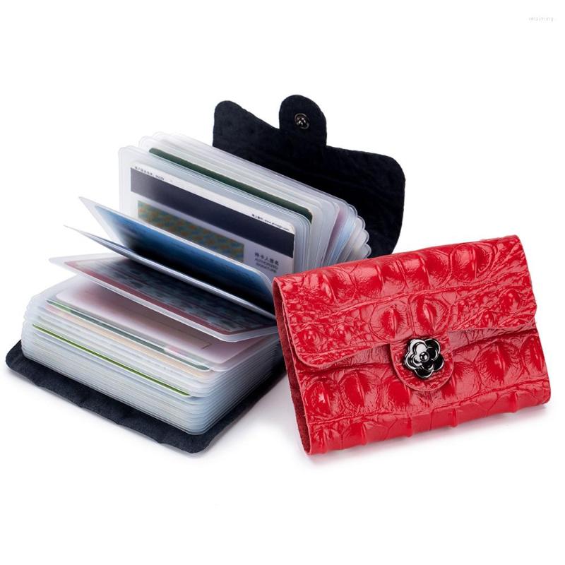 Card Holders Genuine Cowhide Leather Holder Business Cards Lock Bank Credit ID Case Document Cardholder MF-406, Red
Card Holders Genuine Cowhide Leather Holder Business Cards Lock Bank Credit ID Case Document Cardholder MF-406, Red