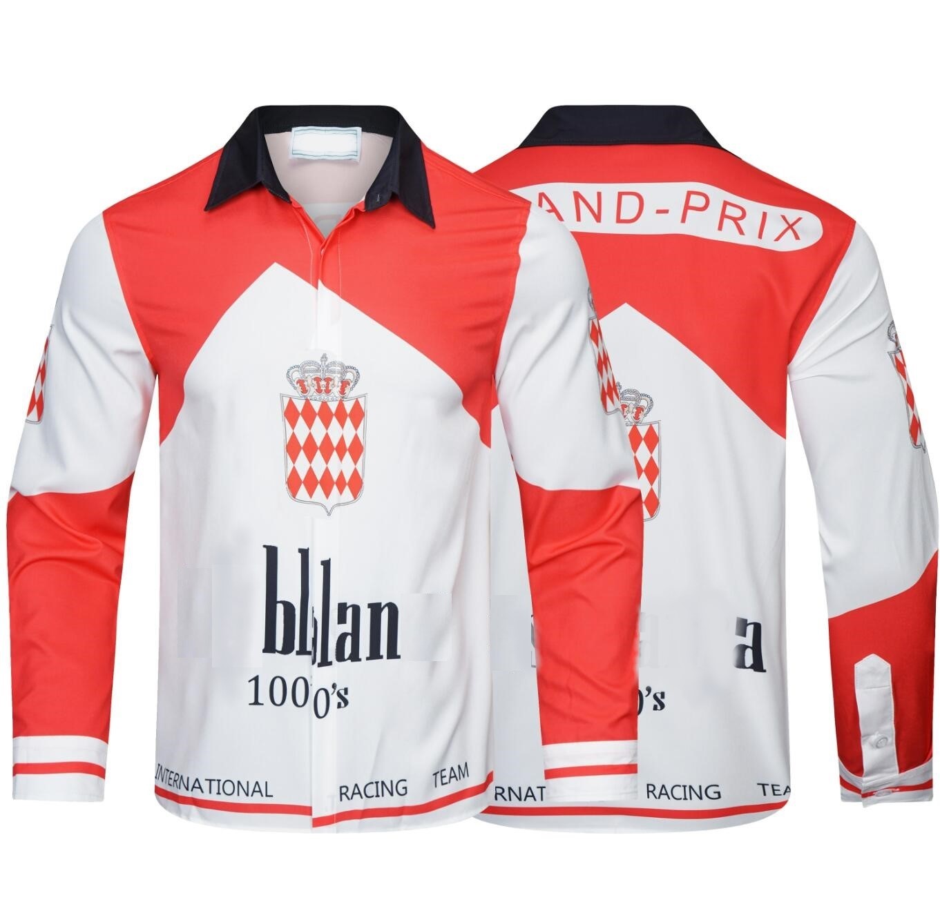 Luxury Designed Men Women Shirts 2022 Autumn New European High Quality Loose Full Mens Younger Shirt Casual Racing Print Long Sleeve Top, White
Luxury Designed Men Women Shirts 2022 Autumn New European High Quality Loose Full Mens Younger Shirt Casual Racing Print Long Sleeve Top, White