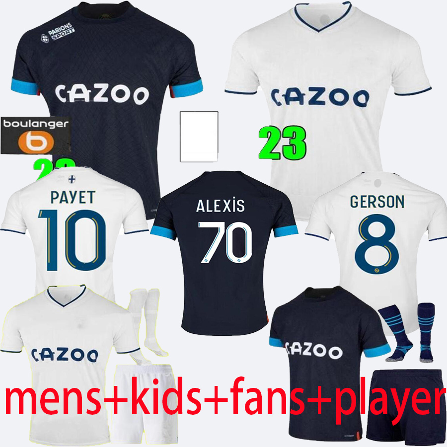 22 23 ALEXIS soccer jersey 2022 2023 PAYET CLAUSS GERSON GUENDOUZI MILIK UNDER TOURE DIENG marseilles maillot de foot football shirt uniforms men kids kit away third, 22 23 away2+ucl
22 23 ALEXIS soccer jersey 2022 2023 PAYET CLAUSS GERSON GUENDOUZI MILIK UNDER TOURE DIENG marseilles maillot de foot football shirt uniforms men kids kit away third, 22 23 away2+ucl