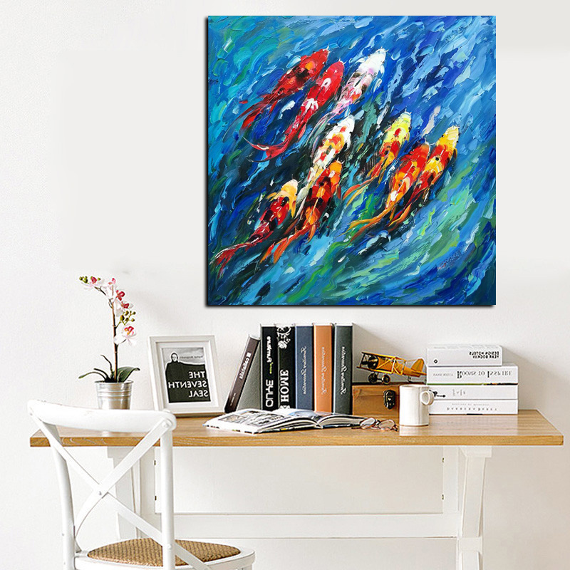 Canvas Painting Big size Wall Art Picture Traditional Chinese ABSTRACT Painting Colorful Koi Fish Canvas Prints For Living Room Cuadros Decor
Canvas Painting Big size Wall Art Picture Traditional Chinese ABSTRACT Painting Colorful Koi Fish Canvas Prints For Living Room Cuadros Decor