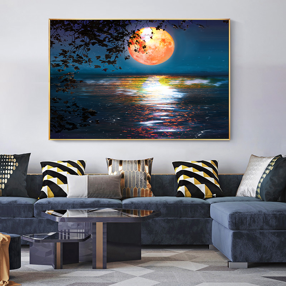 Abstract Sunset River Trees Moon Painting Modern Canvas Posters And Prints Wall Art Picture For Living Room Bedroom Decoration
Abstract Sunset River Trees Moon Painting Modern Canvas Posters And Prints Wall Art Picture For Living Room Bedroom Decoration