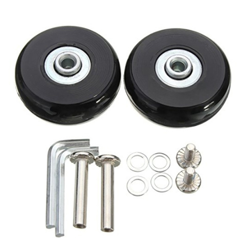 Bag Parts Accessories 4Pcs Flexible Luggage Wheel Practical Replacement Roller Screw Durable Silent With Repair Tool Travel Solid Suitcase 220905