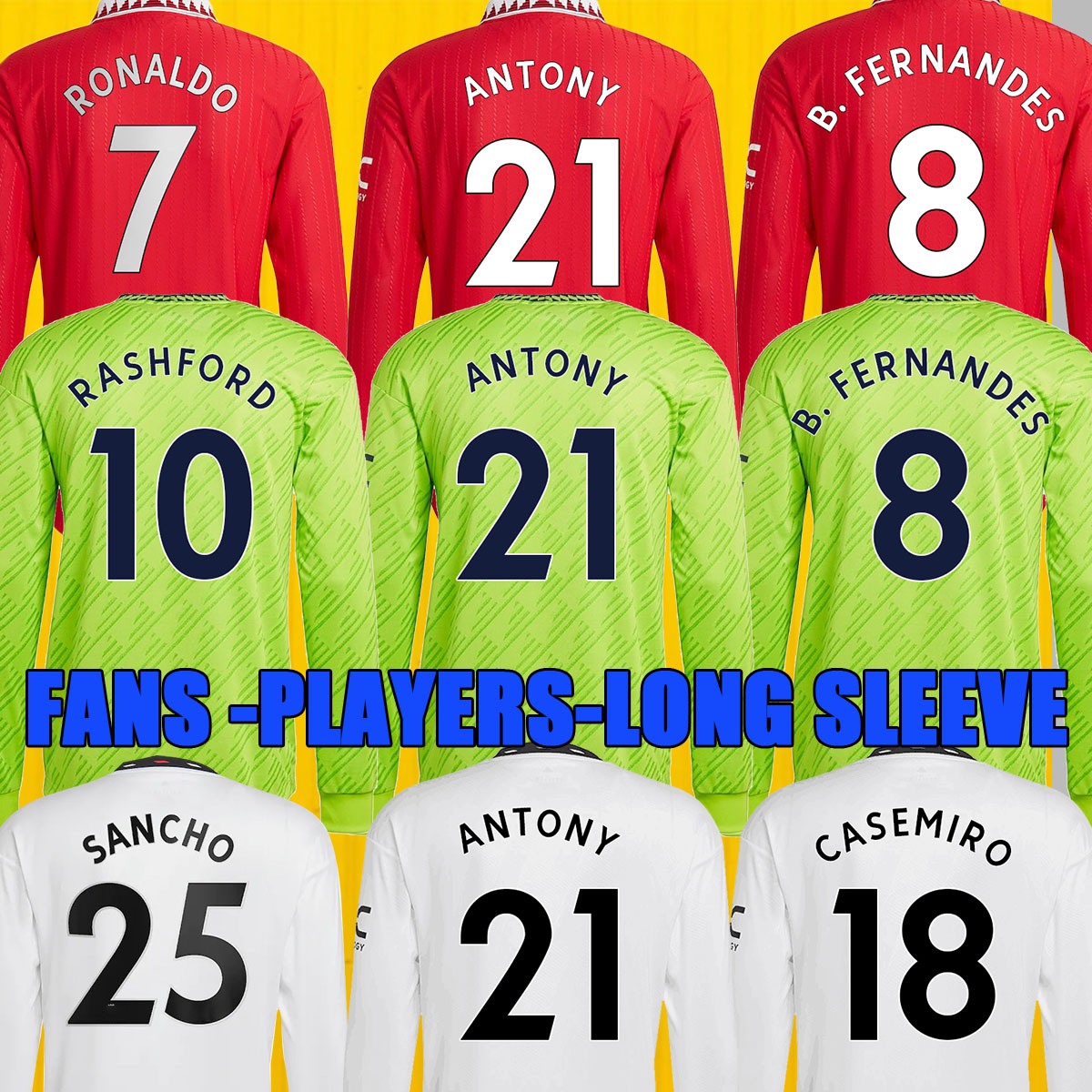 MANS UTD soccer jersey 22 23 long sleeve ANTONY SANCHO soccer jersey United RASHFORD SHAW Maguire Fernandes Greenwood football shirt Player version Manchester 7613, Third epl
MANS UTD soccer jersey 22 23 long sleeve ANTONY SANCHO soccer jersey United RASHFORD SHAW Maguire Fernandes Greenwood football shirt Player version Manchester 7613, Third epl