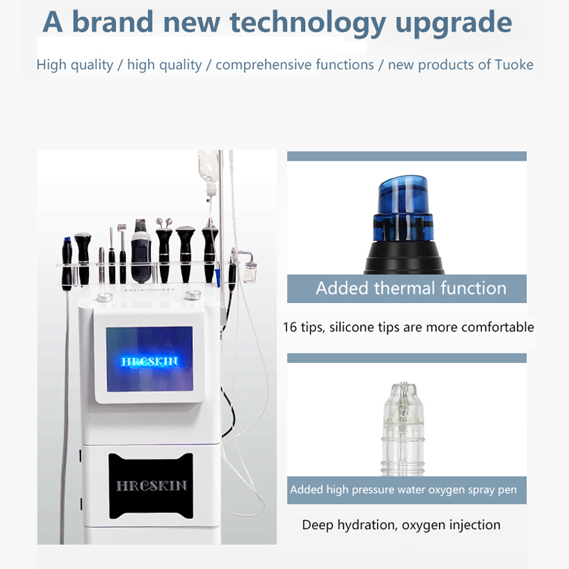 2022 Microdermabrasion Deep Face Cleaning oxygen Skin Facial System Blackheads Removal Skin Rejuvenation beauty care machine