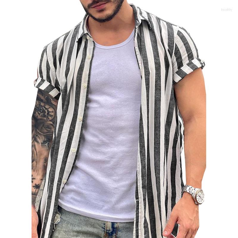 Men's Casual Shirts Mens Short Sleeve Shirt Baggy Button-Up Tops Trendy Lapel Striped Beach T-Shirt Male Lightweight Clothes, Green
Men's Casual Shirts Mens Short Sleeve Shirt Baggy Button-Up Tops Trendy Lapel Striped Beach T-Shirt Male Lightweight Clothes, Green