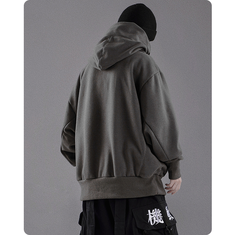 Men's Hoodies Sweatshirts Autumn winter High collar hoodie loose comfortable Men's clothes Harajuku Hiphop streetwear Fleece hooded oversize