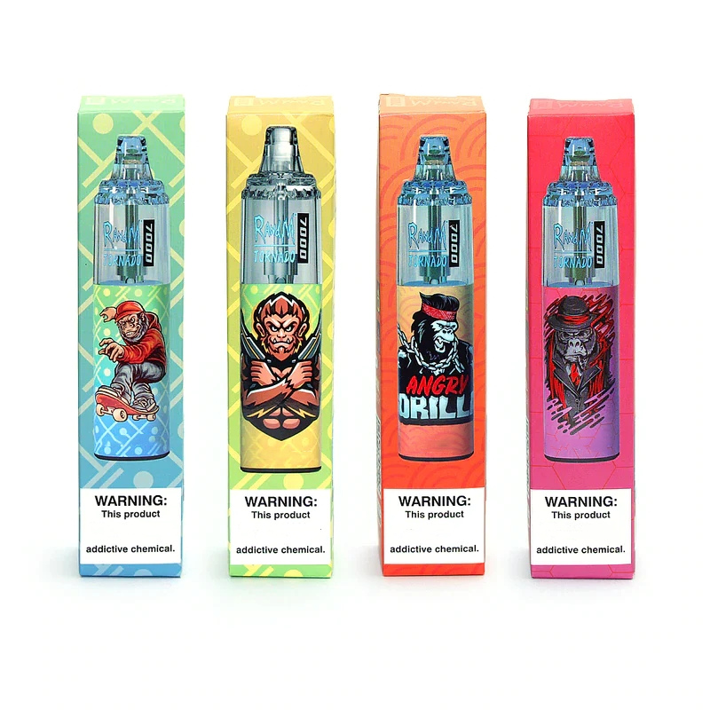 Original RandM Tornado 7000 Puffs Disposable E cigarettes Powerful 1000mAh Battery Prefilled Cartridge RGB light Vape Pen Kit
Original RandM Tornado 7000 Puffs Disposable E cigarettes Powerful 1000mAh Battery Prefilled Cartridge RGB light Vape Pen Kit