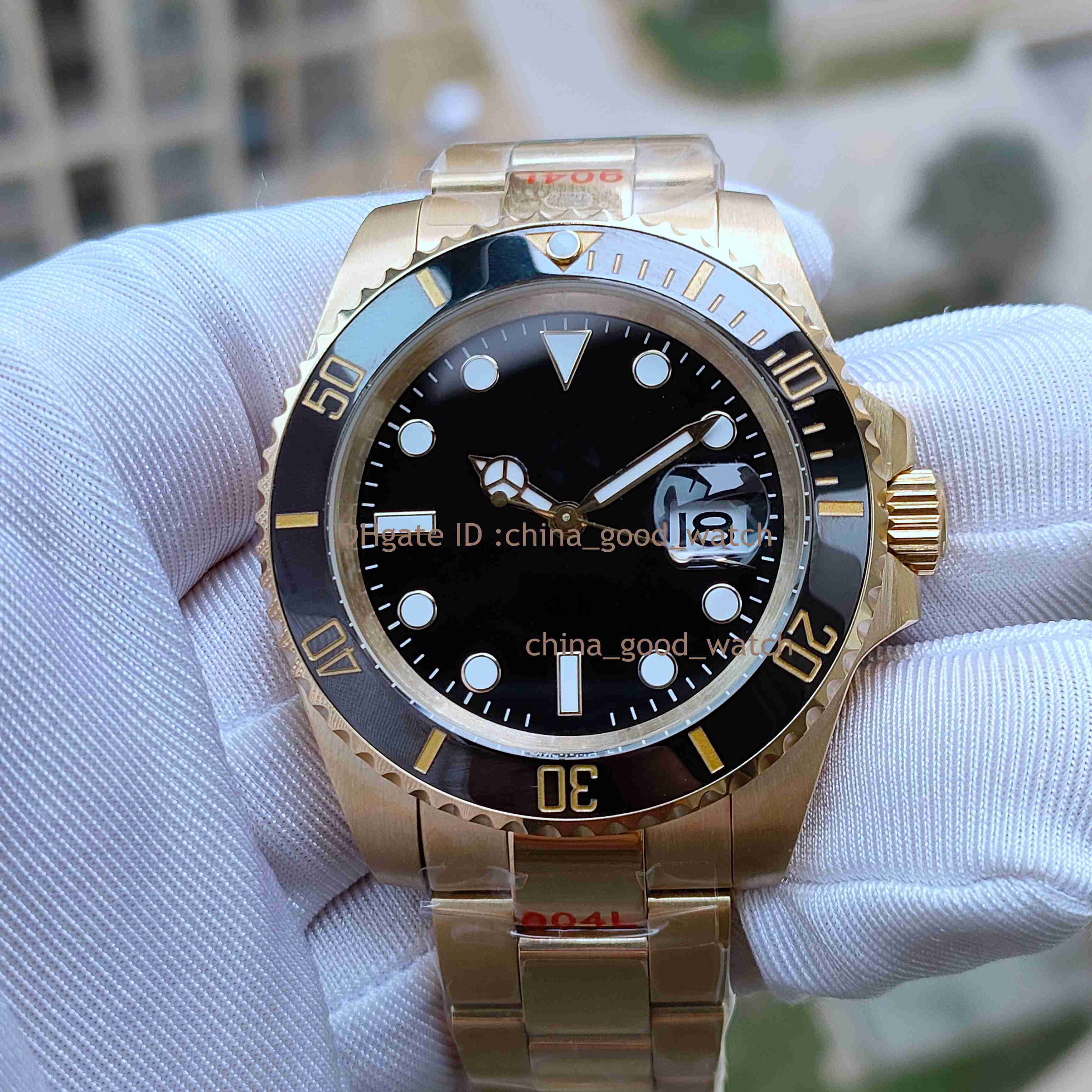 16 Styles Dial Super Good Factory Watch 40MM Classic Ceramic Bezel 116618 Automatic Movement 904L Steel Case Strap 126610 Luminous Sapphire Dive Mens Wristwatches