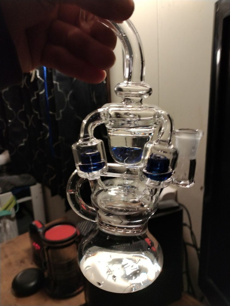 9.1inchs Hookahs Recycler Dab Rigs Water Bongs Accessories Unique Bong Water Pipes Smoking Shisha With Inline Colored Perc 14mm Joint
9.1inchs Hookahs Recycler Dab Rigs Water Bongs Accessories Unique Bong Water Pipes Smoking Shisha With Inline Colored Perc 14mm Joint