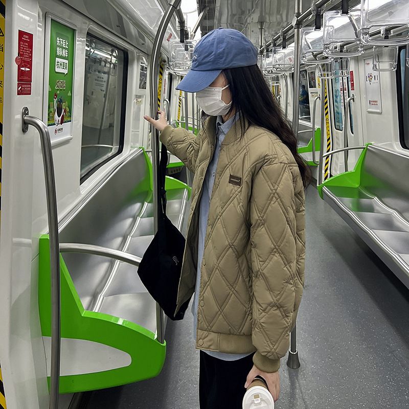 Womens Down Parkas GRELLER Women Parkas Winter Jacket Warm Baseball Female Basic Coat Down Cotton Padded Clothes Short Jacket Outwear 220902wtt