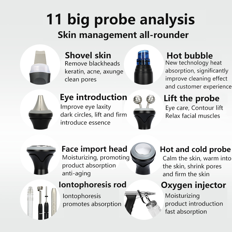 2022 Microdermabrasion Deep Face Cleaning oxygen Skin Facial System Blackheads Removal Skin Rejuvenation beauty care machine