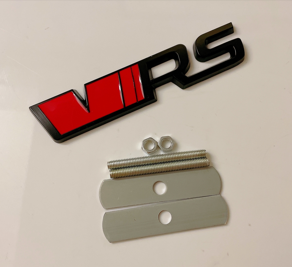 Auto Stickers for VRS Grill sport Metal 3D decal for Vw Skoda Rapid Octavia Fabia car front grille badge emblems