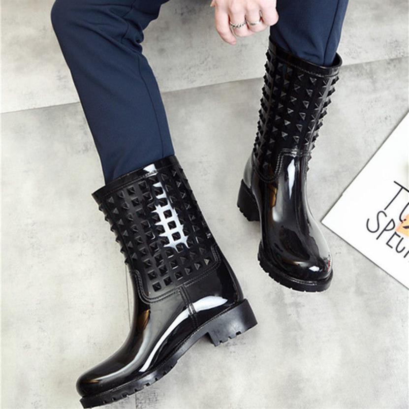 Waterproof female PVC mid boots women fashion shoes 2020 style girls rain boats Q1216190S, Blue
Waterproof female PVC mid boots women fashion shoes 2020 style girls rain boats Q1216190S, Blue
