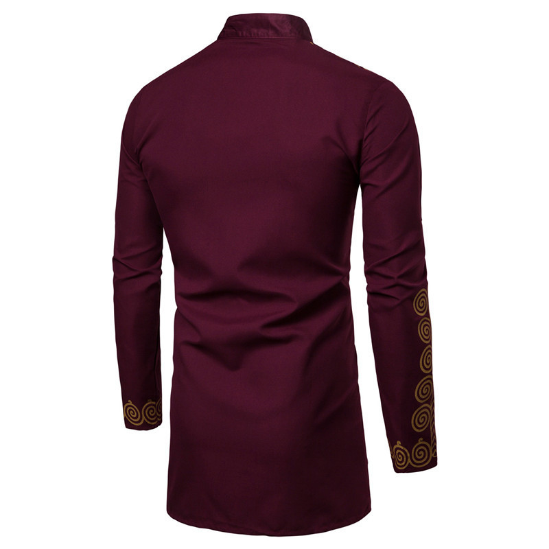 Men's Casual Shirts Men Fashion Africa Clothing Long Pullovers Dress Clothes Hip Hop Robe Africaine Style Shirts for Men 220905