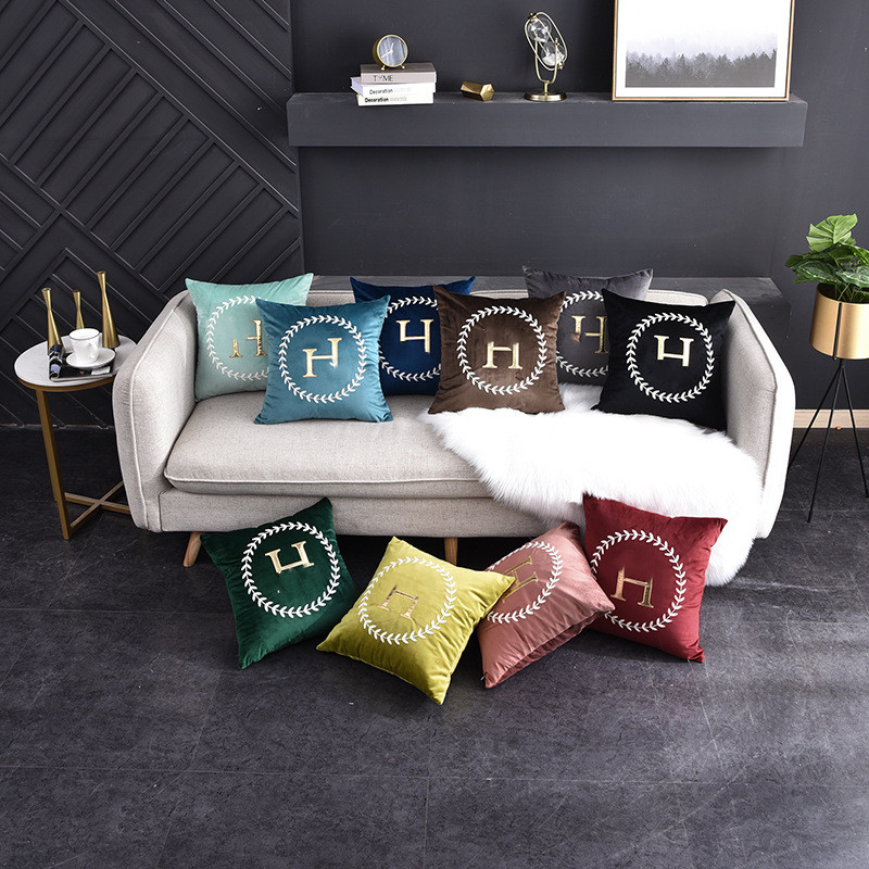 H Letter pillow case printing pillowcover car waist sofa cushion cover home decoration pillowslip, Customize
H Letter pillow case printing pillowcover car waist sofa cushion cover home decoration pillowslip, Customize
