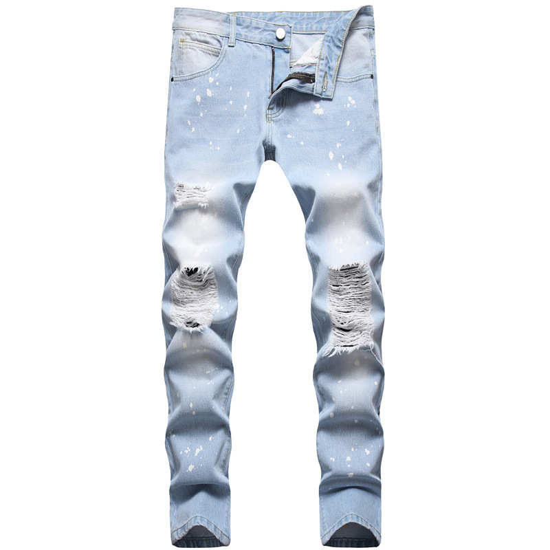 2022 Men's Ripped Skinny Jeans Fashoin Casual Slim Denim Pants Size 28-42 Mid-waist Multiple Holes Trousers 20 Styles Pantalones, 9211
2022 Men's Ripped Skinny Jeans Fashoin Casual Slim Denim Pants Size 28-42 Mid-waist Multiple Holes Trousers 20 Styles Pantalones, 9211