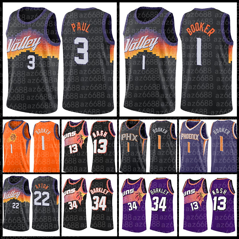 Devin Booker Basketball Jersey 22 3 1 Chris Paul Deandre Ayton Phoenixs Sun Jerseys Steve Nash 13 City 34 Charles Barkley Men Retro shirt Black Mesh 2022 Men
Devin Booker Basketball Jersey 22 3 1 Chris Paul Deandre Ayton Phoenixs Sun Jerseys Steve Nash 13 City 34 Charles Barkley Men Retro shirt Black Mesh 2022 Men