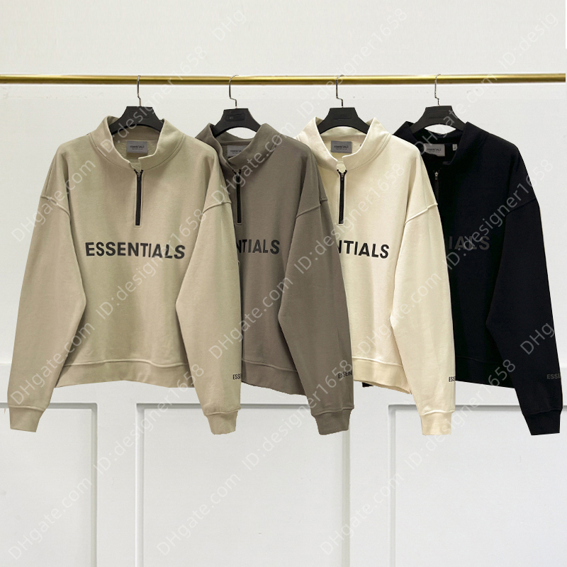 New Fashion Essentials Half-zip Stand Sweatshirt High Quality Hoodie Hip Hop Pullover Turndown Collar Streetwear, Dark grey
New Fashion Essentials Half-zip Stand Sweatshirt High Quality Hoodie Hip Hop Pullover Turndown Collar Streetwear, Dark grey