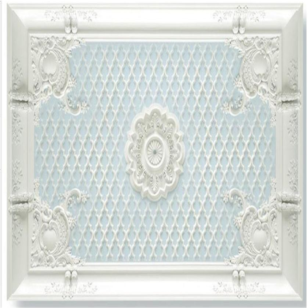 3d ceilings 3d stereoscopic wallpaper European ceiling wallpaper European living room bedroom roof mural wall