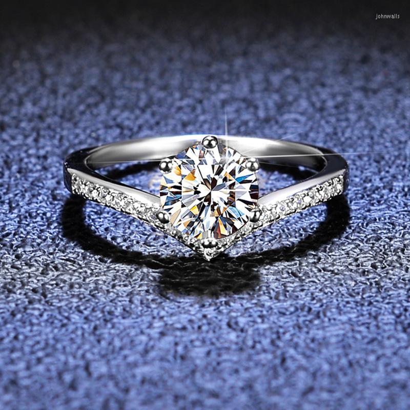 Cluster Rings V-Shaped Wedding Ring 1CT Moissanite Diamond Sterling Silver Women's Anniversary Gift
Cluster Rings V-Shaped Wedding Ring 1CT Moissanite Diamond Sterling Silver Women's Anniversary Gift