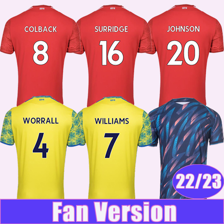 22 23 WORRALL COLBACK Mens Soccer Jerseys MBE SOH SURRIDGE JOHNSON YATES LOLLEY Home Away 3rd Football Shirt, Qm11088 22 23 home premie. leagu
22 23 WORRALL COLBACK Mens Soccer Jerseys MBE SOH SURRIDGE JOHNSON YATES LOLLEY Home Away 3rd Football Shirt, Qm11088 22 23 home premie. leagu