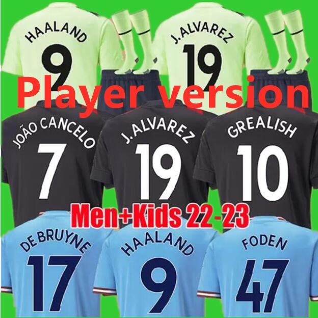 HAALAND soccer jersey 22 23 DE BRUYNE PHILLIPS MANS CITIES GREALISH STERLING MAHREZ FODEN 2022 2023 football tops shirt uniforms men kids kit third Boys youth
HAALAND soccer jersey 22 23 DE BRUYNE PHILLIPS MANS CITIES GREALISH STERLING MAHREZ FODEN 2022 2023 football tops shirt uniforms men kids kit third Boys youth
