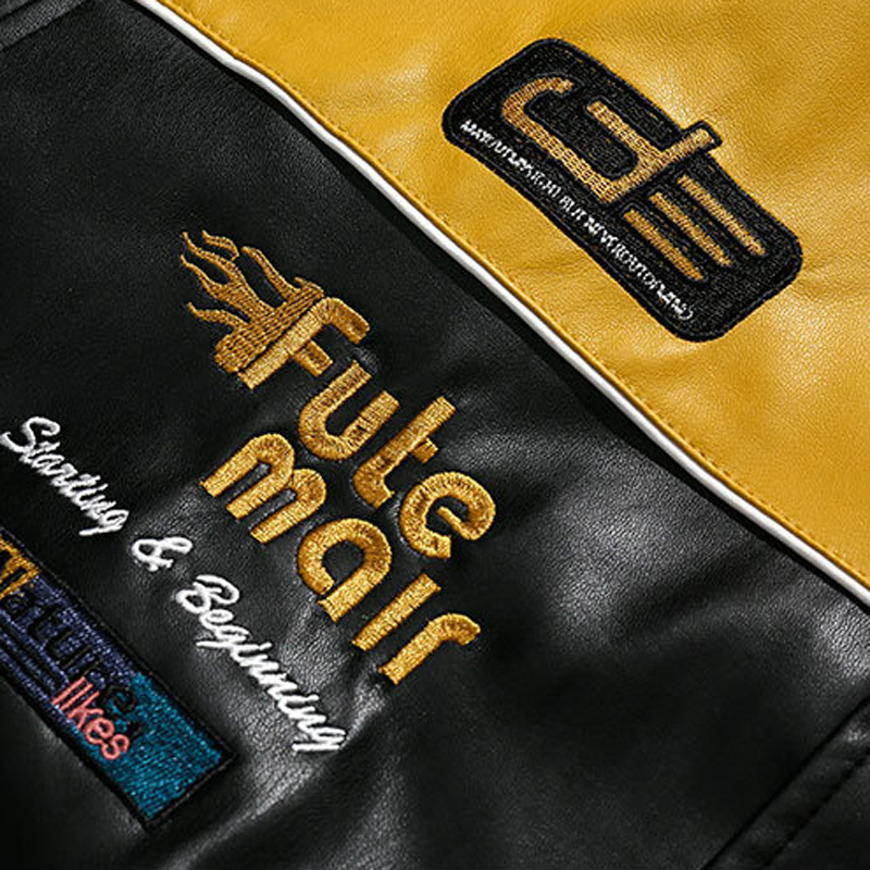 Mens Jackets Winter Man Motorcycle PU Leather Men Baseball Coat Bomber Women Varsity Stadium Award Street Embroid 220902