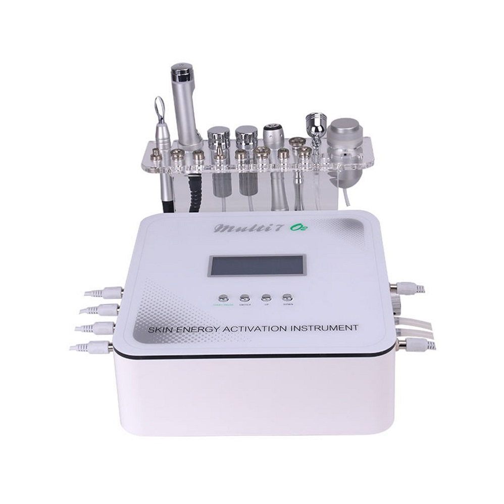 Multi-Functional Beauty Equipment 7 In 1 Oxygen Facial Diamond Dermabrasion Skin Rejuvenation Microdermabrasion Machine Eye Bag Removal Device