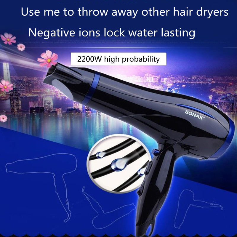 Hair Dryers Secador de pelo SN 6605 alta potencia para el hogar secador infrarrojo fro y caliente dormitorio gran oferta 220905