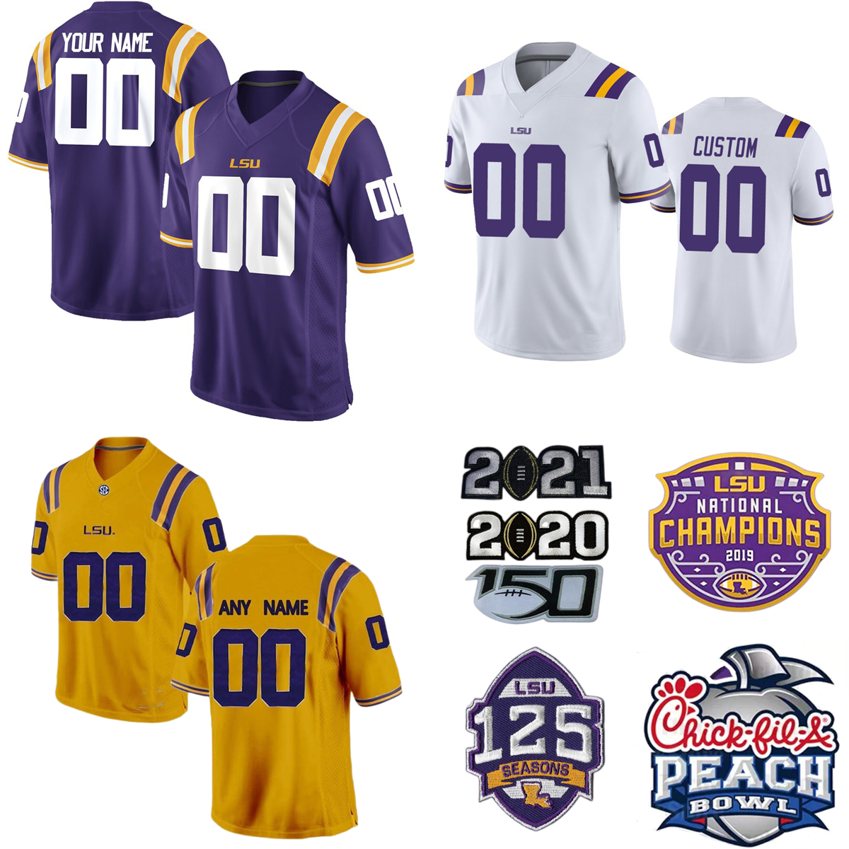 NCAA LSU Tigers College Football Jerseys 9 Joe Burrow 2 Justin Jefferson 7 Ja'Marr Chase 6 Terrace Marshall Jr. 22 Clyde Edwards-Helaire 33 Jamal Adams Custom Jersey, Custom name number
NCAA LSU Tigers College Football Jerseys 9 Joe Burrow 2 Justin Jefferson 7 Ja'Marr Chase 6 Terrace Marshall Jr. 22 Clyde Edwards-Helaire 33 Jamal Adams Custom Jersey, Custom name number