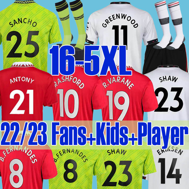 S-5XL Antony SANCHO 22 23 soccer jersey RASHFORD B. FERNANDES 2022 2023 Home Away CASEMIRO MANCHESTERS ERIKSEN SHAW MARTINEZ MEN PLAYER KIDS football shirt, 22 23 away kids
S-5XL Antony SANCHO 22 23 soccer jersey RASHFORD B. FERNANDES 2022 2023 Home Away CASEMIRO MANCHESTERS ERIKSEN SHAW MARTINEZ MEN PLAYER KIDS football shirt, 22 23 away kids