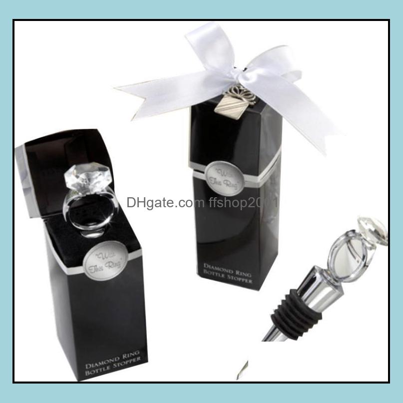 Bar Tools Crystal Diamond Ring Wine Stoppers Home Kitchen Bar Tool Champagne Bottle Stopper Wedding Guest Gifts Box Packaging Sn4368 Dhxck
Bar Tools Crystal Diamond Ring Wine Stoppers Home Kitchen Bar Tool Champagne Bottle Stopper Wedding Guest Gifts Box Packaging Sn4368 Dhxck