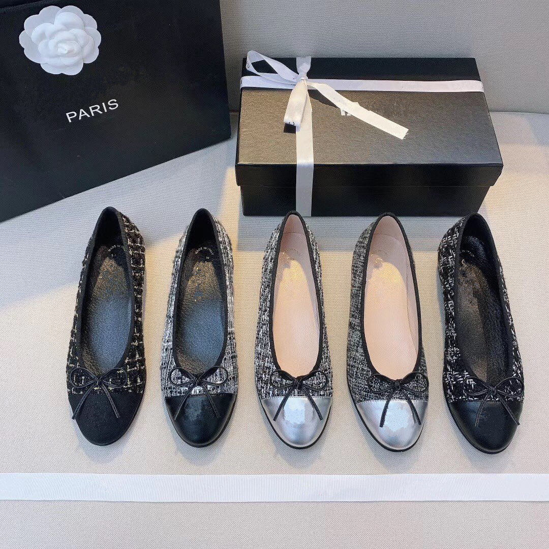 Bailamos Brand designer Flats Sandals Women Low Heel Ballet Square Toe Shallow Shoes Slip On Loafer Round Toes Ballet Flat Shoe channel zapatos cha ys