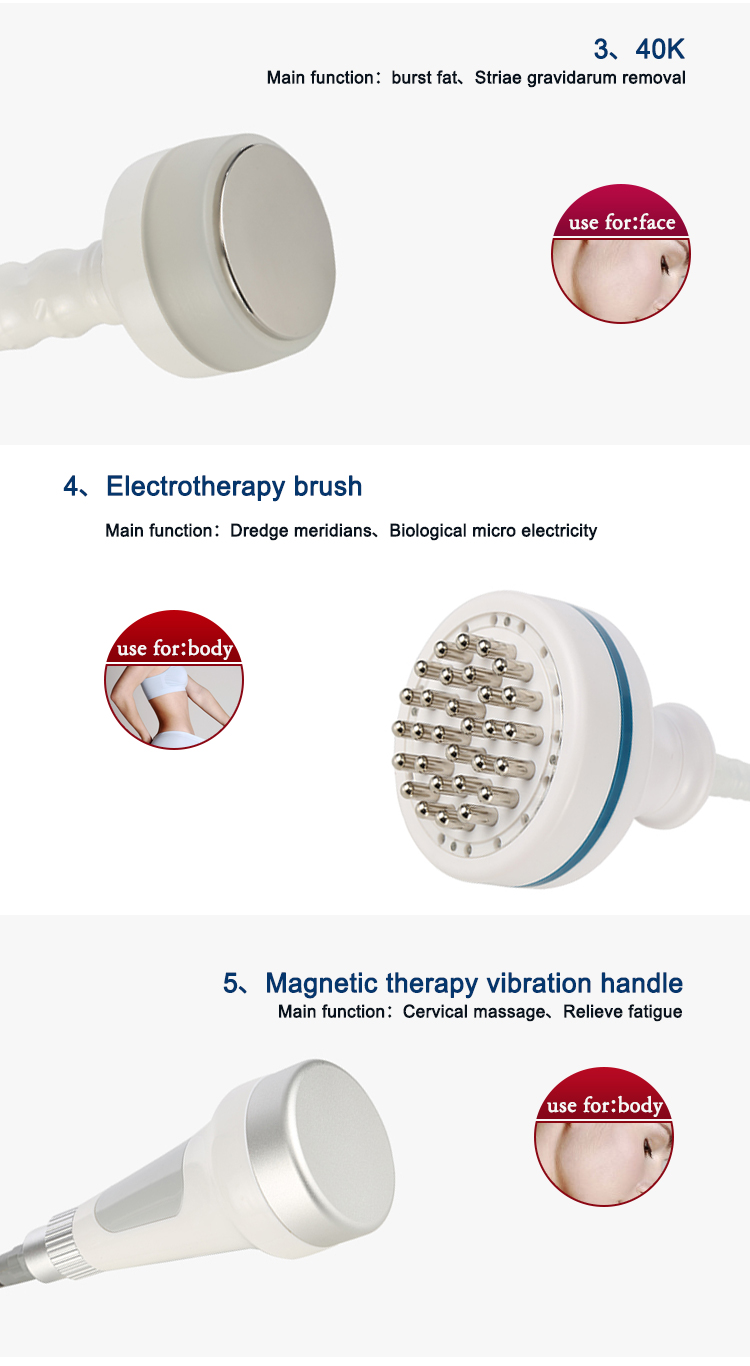 6 in 1 80K Cavitation 5D Slimming Machine 40K 25K Lipo Ultrasonic liposuction Vacuum Pressotherapy RF Massage Weight Loss Beauty Equipment Full Body S