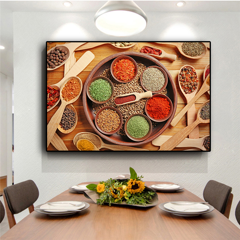 Canvas Painting Grains Spices Spoon Kitchen Cooking Scandinavian Posters and Prints Cuadros Wall Art Food Pictures Living Room
Canvas Painting Grains Spices Spoon Kitchen Cooking Scandinavian Posters and Prints Cuadros Wall Art Food Pictures Living Room