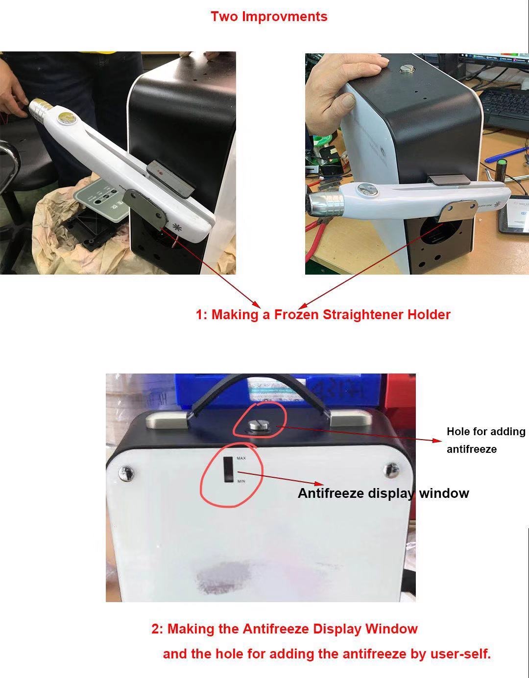 Professional Surface Ice Pod Cold Salon Treatment Machine - Frozen Hair & Hair Scales Care, Flat Iron Clip for Freeze Styling & Salon Care