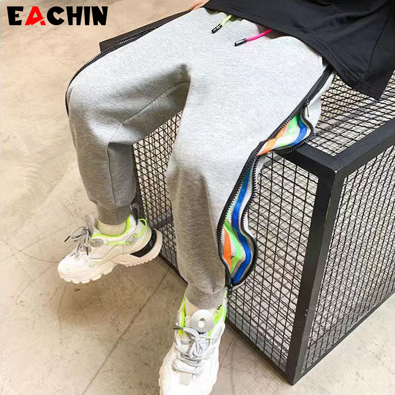 Trousers EACHIN Boys Pants Fashion Striped Trend Sport Casual Pants Spring Fall Teenage Cotton Sweatpants Boy Harem Pants Kids Bottoms 220905