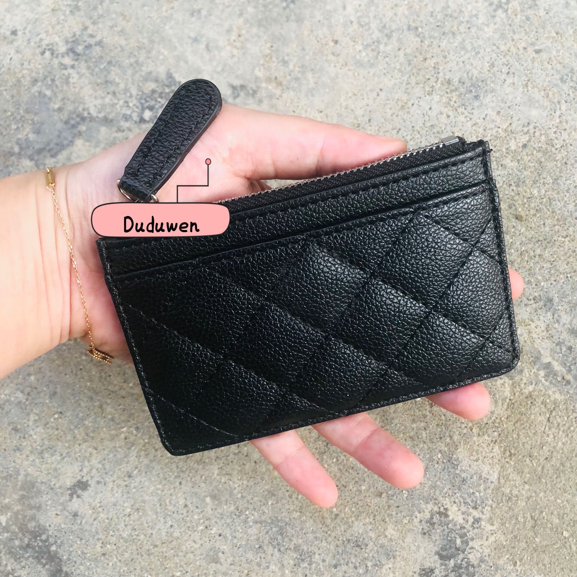 fashion zipper cards holder C classic storage coin bag classical makeup Organizer 12X8cm vip, Black
fashion zipper cards holder C classic storage coin bag classical makeup Organizer 12X8cm vip, Black