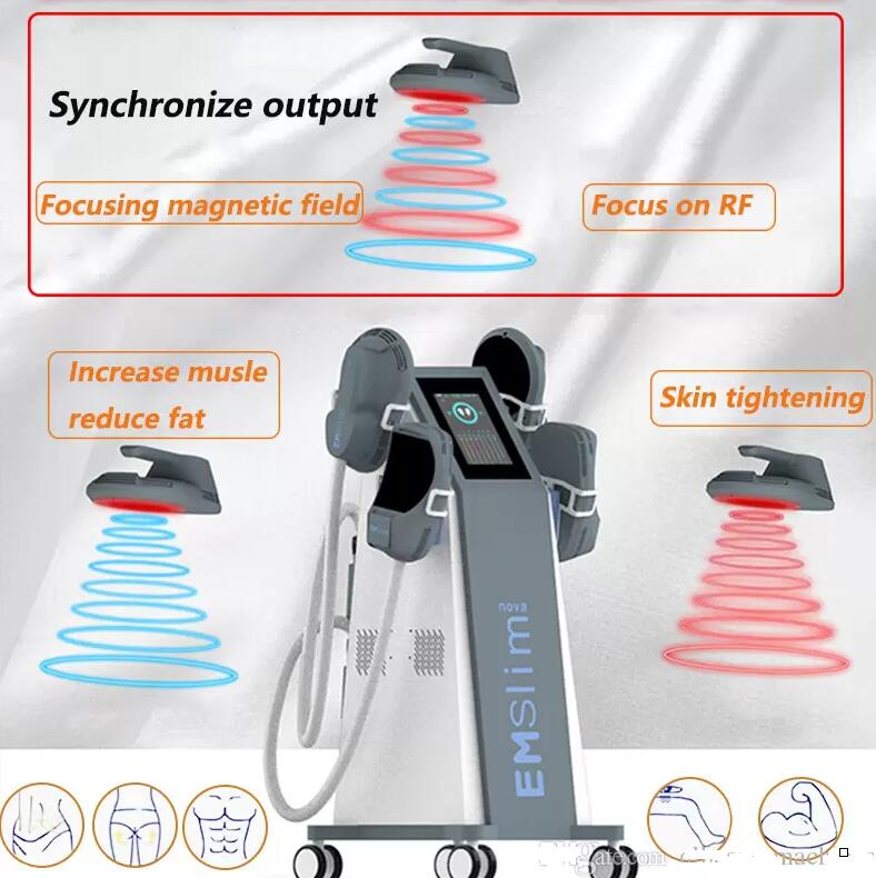 Direct effect Emslim Slimming Machine Electromagnetic Muscle Stimulate Body Contouring Sculpting Equipment 7Tesla Energy 5 In 1 With RF EMS 2 years Wa