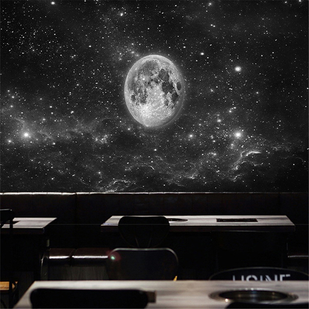3D three-dimensional fantasy starry sky background wall wallpaper ceiling bar KTV bedroom wallpaper restaurant cafe