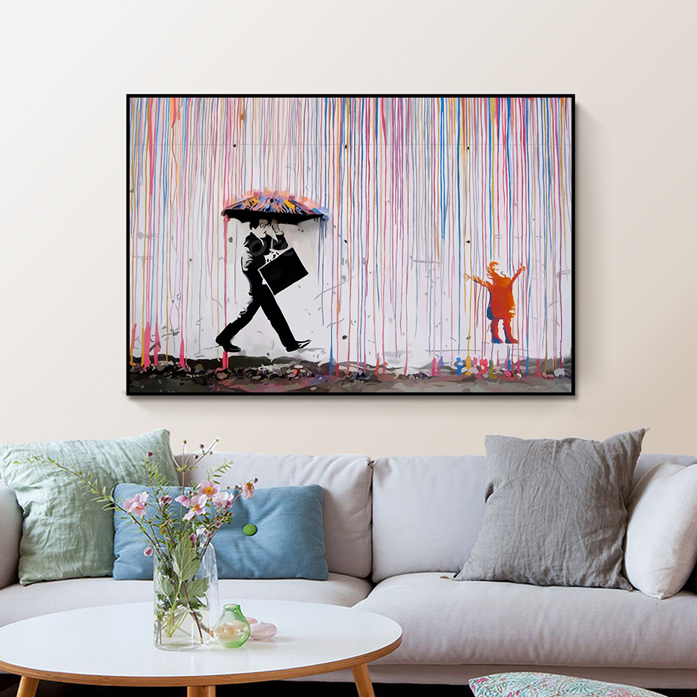 Abstract Graffiti Art Man With Umbrella Canvas Painting Nordic Posters And Prints Wall Art Picture For Living Room Bedroom Decor
Abstract Graffiti Art Man With Umbrella Canvas Painting Nordic Posters And Prints Wall Art Picture For Living Room Bedroom Decor