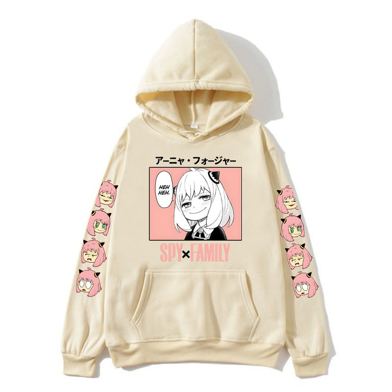 Men's Hoodies Sweatshirts Anya Anime Spy X Family Hoodies Kawaii Cartoon Mens/WomenSweatshirt Tops Harajuku Unisex Couple Hoodie Plus Fashion Str