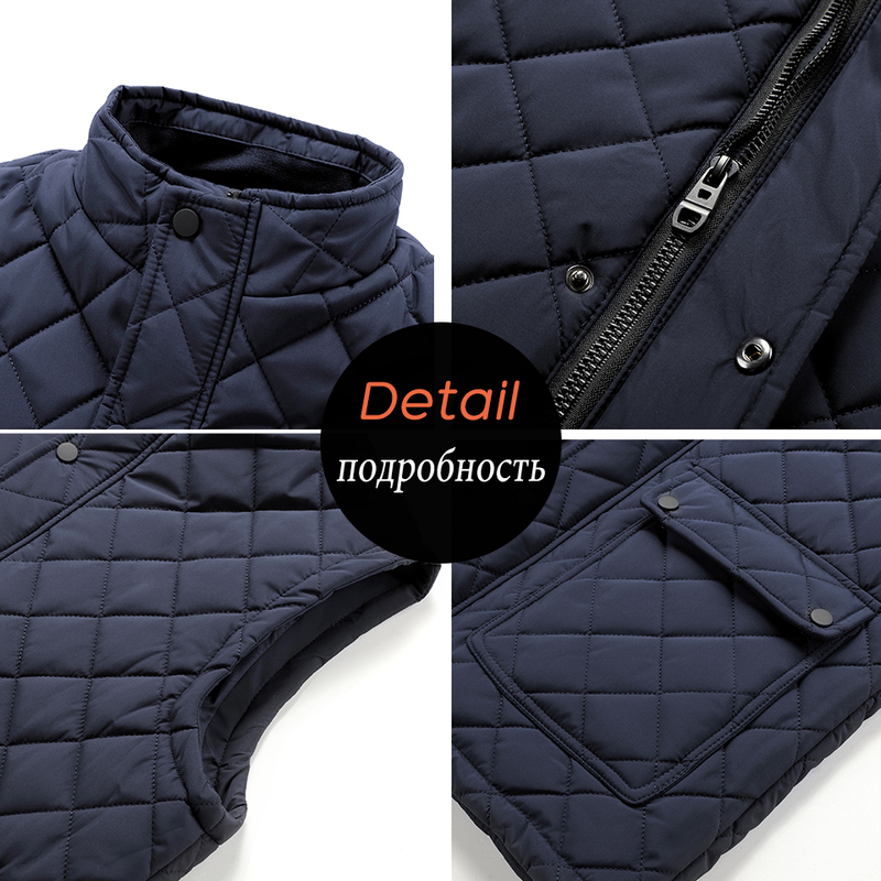 Men's Vests Spring Business Casual Pocket Warm Waistcoat Autumn Waterproof Outfits Sleeveless Coat Jacket 220905